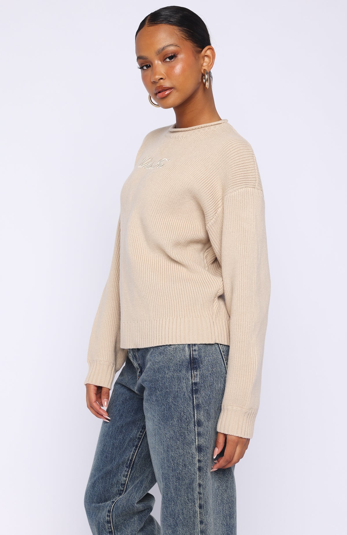 Snow Dreams Knit Sweater Oat