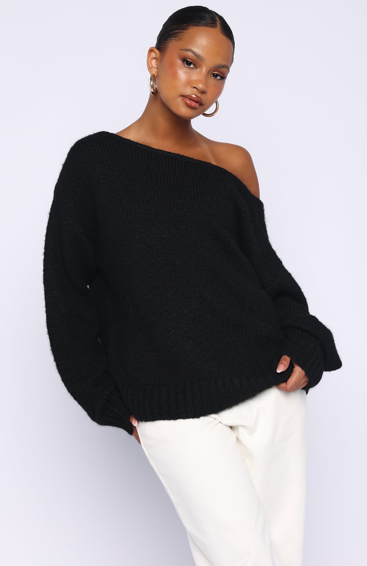 Softer Love Knit Sweater Black