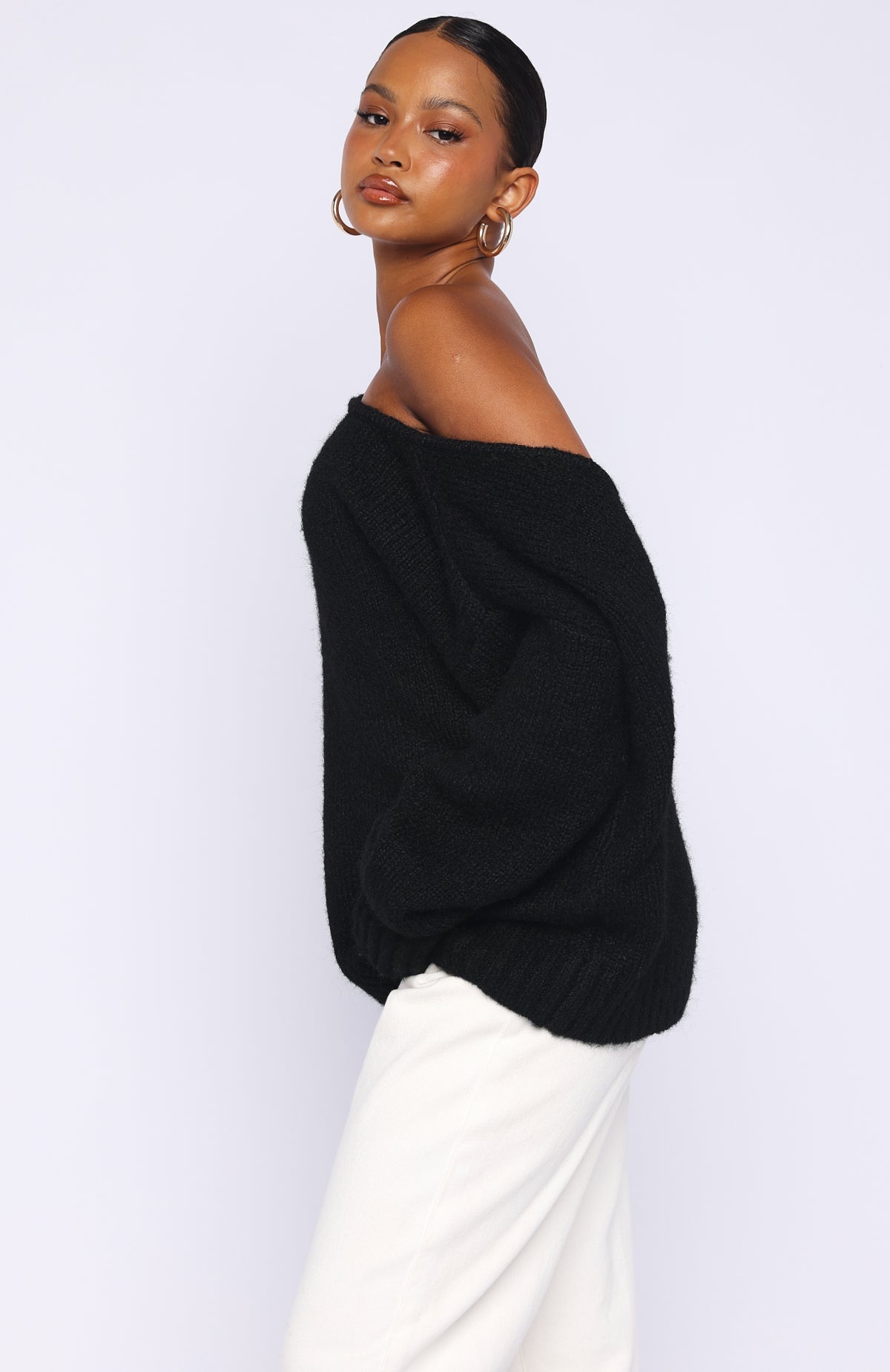 Softer Love Knit Sweater Black
