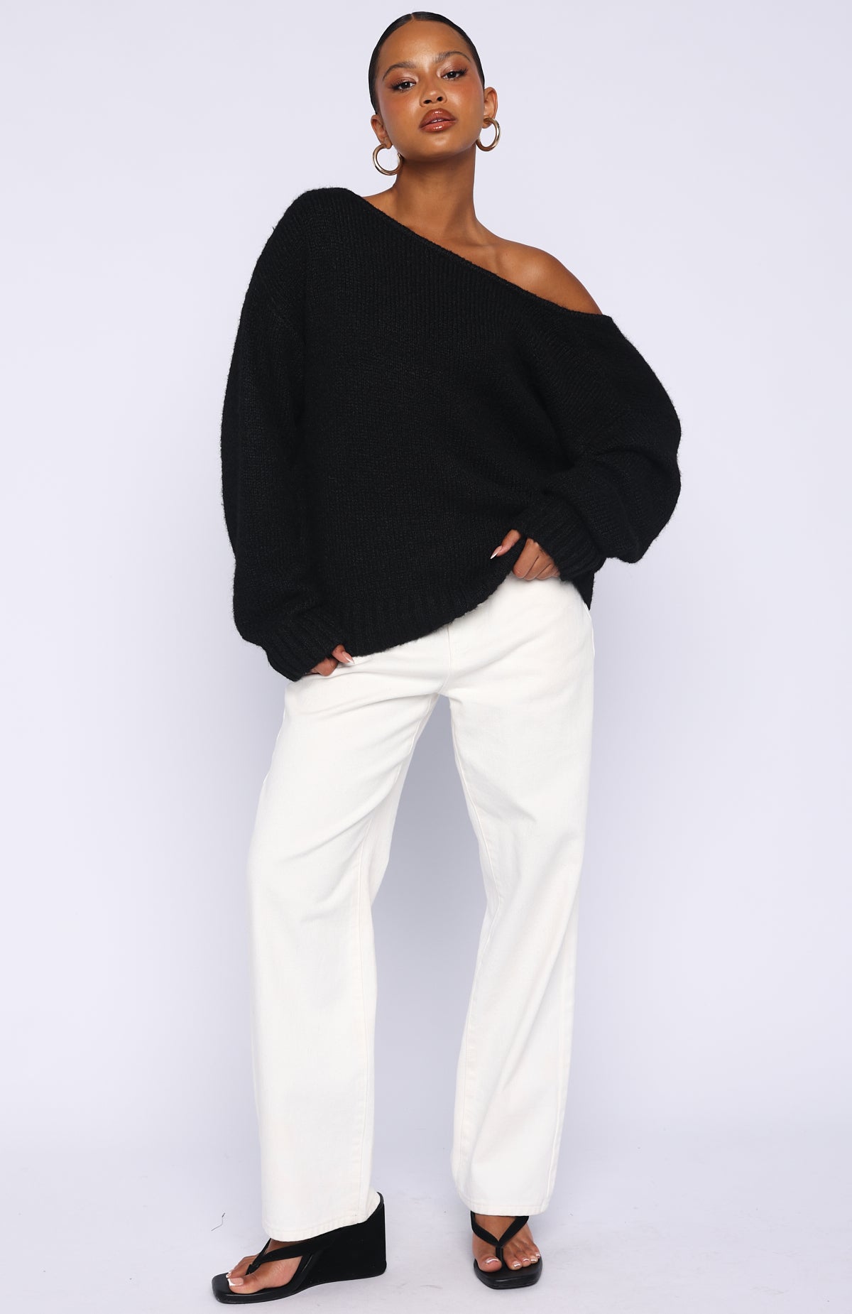 Softer Love Knit Sweater Black