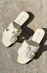Sophia Canvas Sandals Cream/Natural