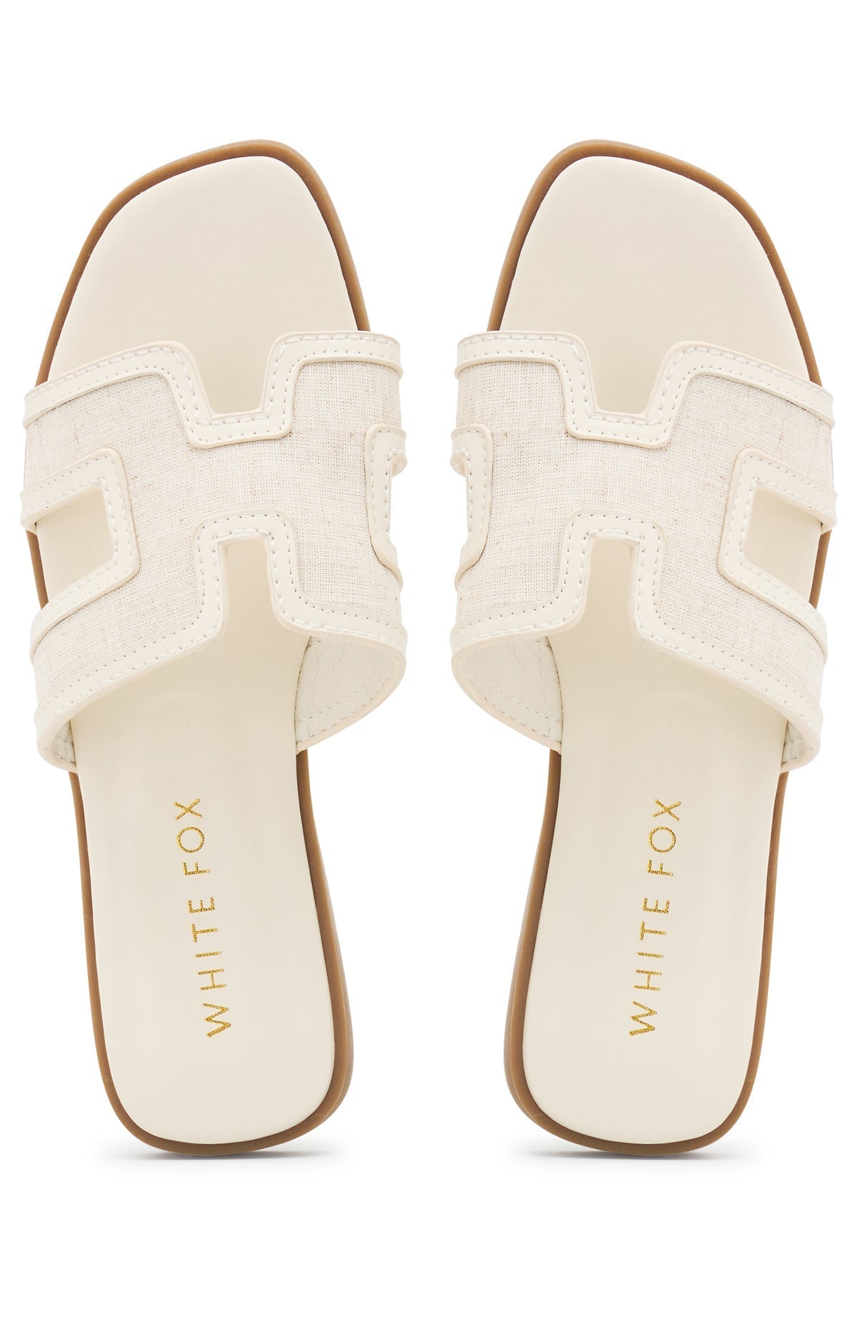 Sophia Canvas Sandals Cream/Natural