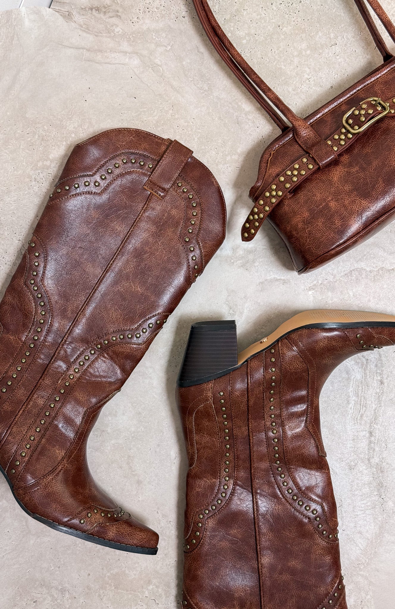 Sadie Cowboy Boots Vintage Chocolate