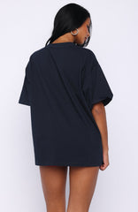 Starting Fresh Oversized Tee Navy