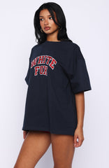 Starting Fresh Oversized Tee Navy