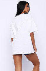 Starting Fresh Oversized Tee Grey Marle