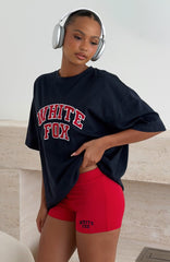 Starting Fresh Oversized Tee Navy
