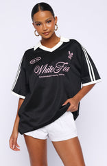 Stolen Glances Oversized Jersey Black