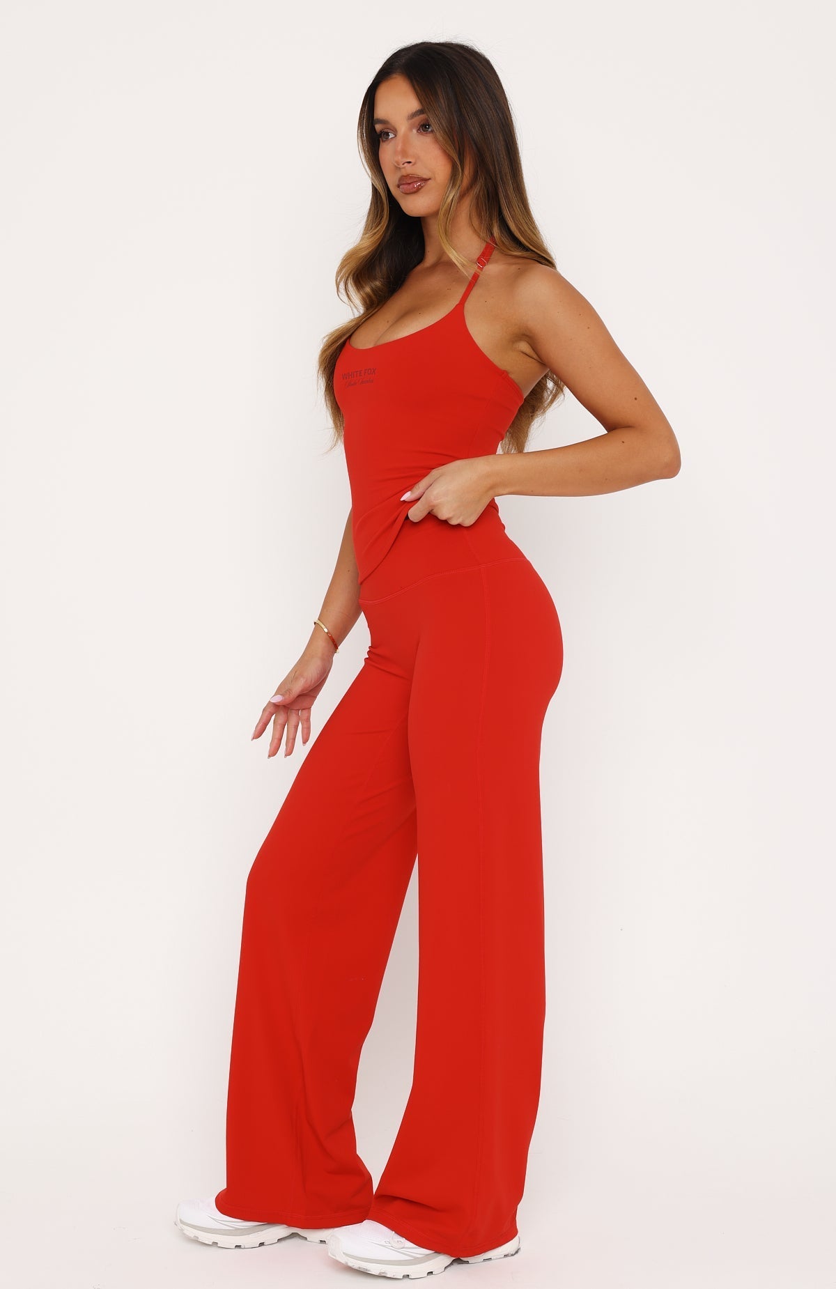Studio 17 Lila Wide Leg Pants Red