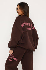 Studio 17 Raven Oversized Drop Shoulder Sweater Chocolate