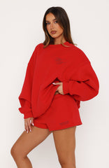 Studio 17 Raven Lounge Shorts Red