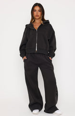 Studio 17 Willa Wide Leg Sweatpants Charcoal