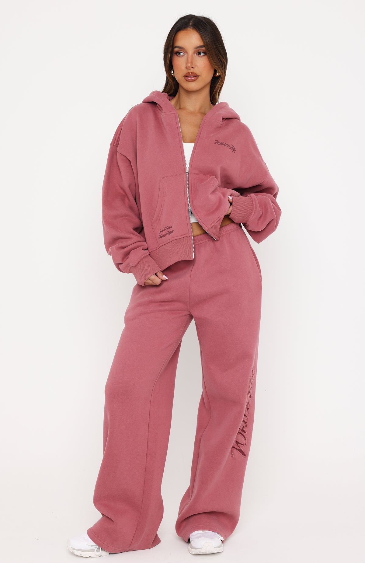 Studio 17 Willa Wide Leg Sweatpants Dusty Plum