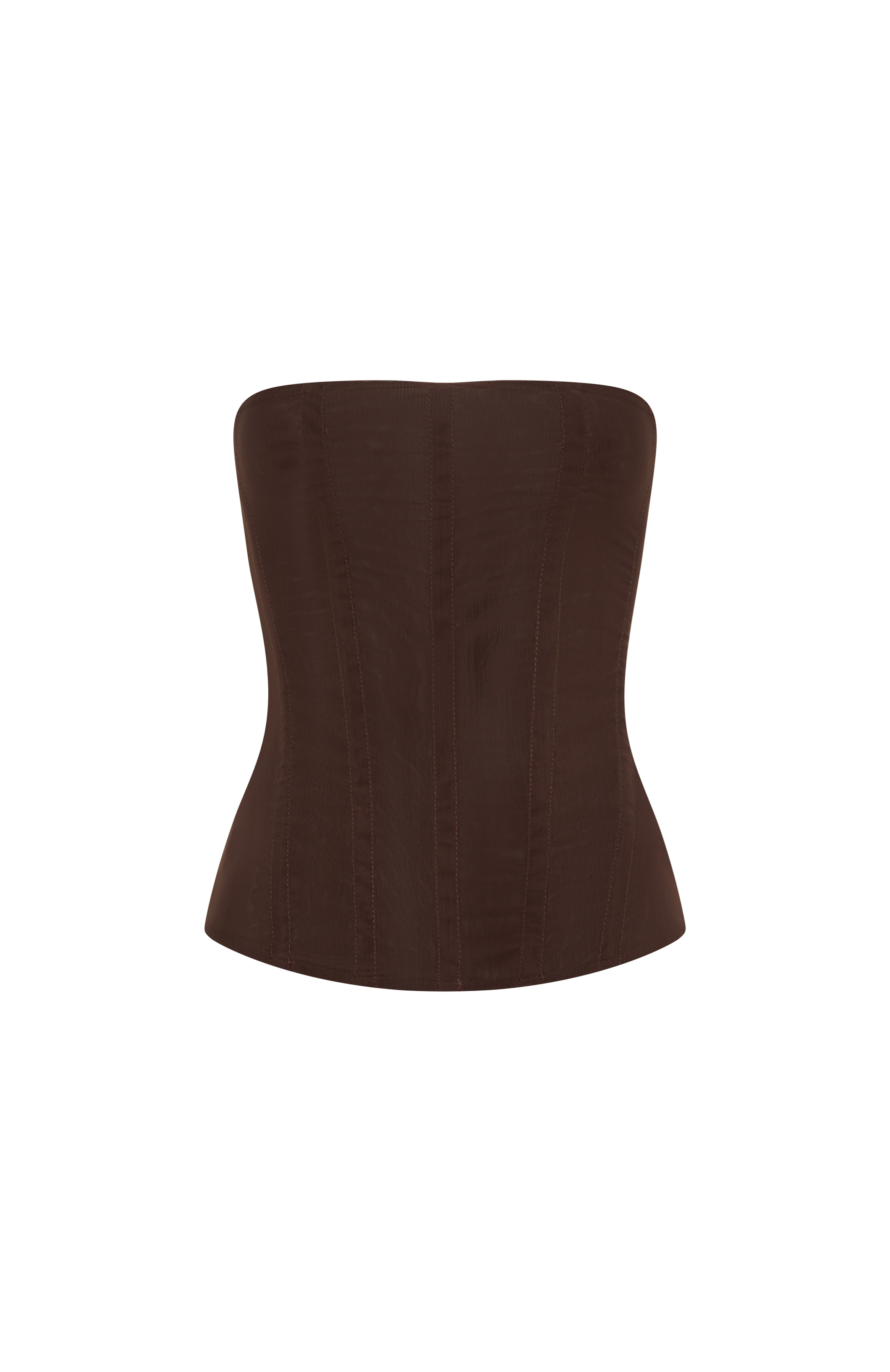 Tell Me A Secret Strapless Bustier Chocolate
