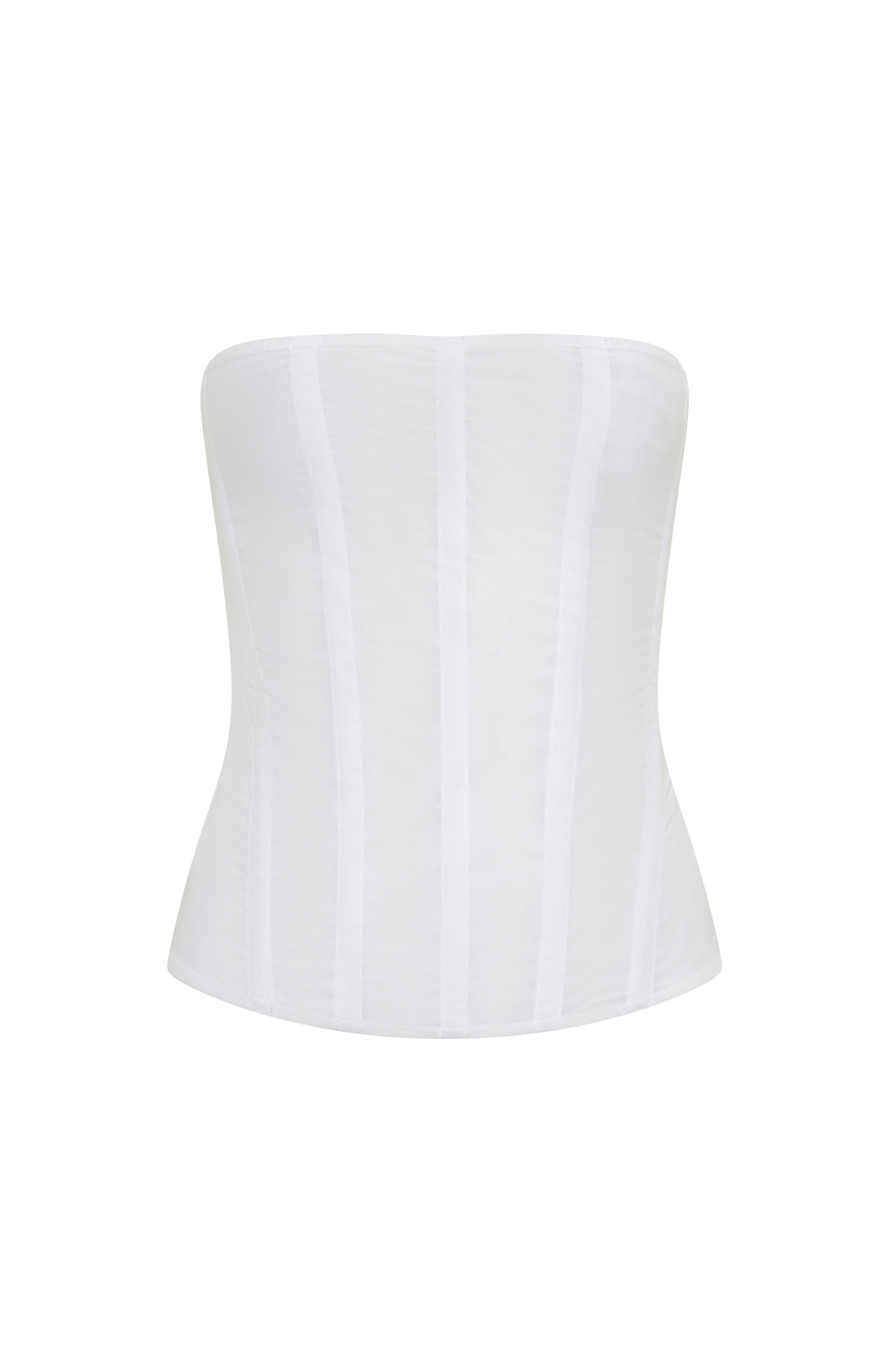 Tell Me A Secret Strapless Bustier White