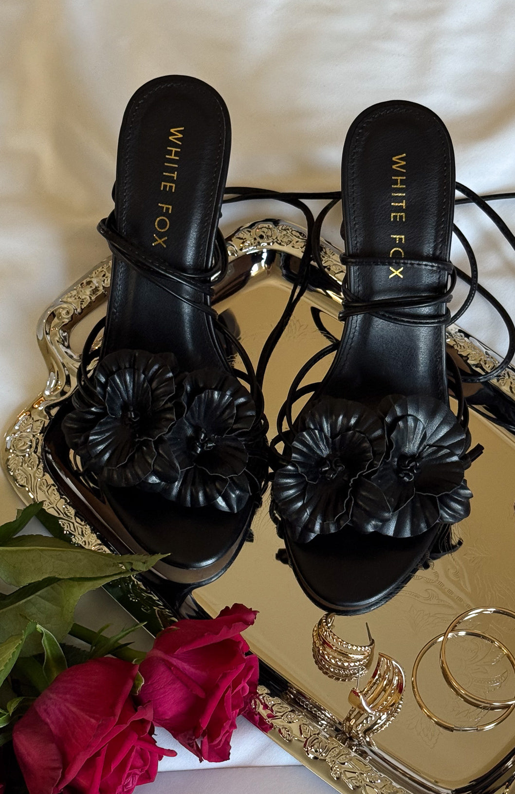 Tempest Wrap Heels Black