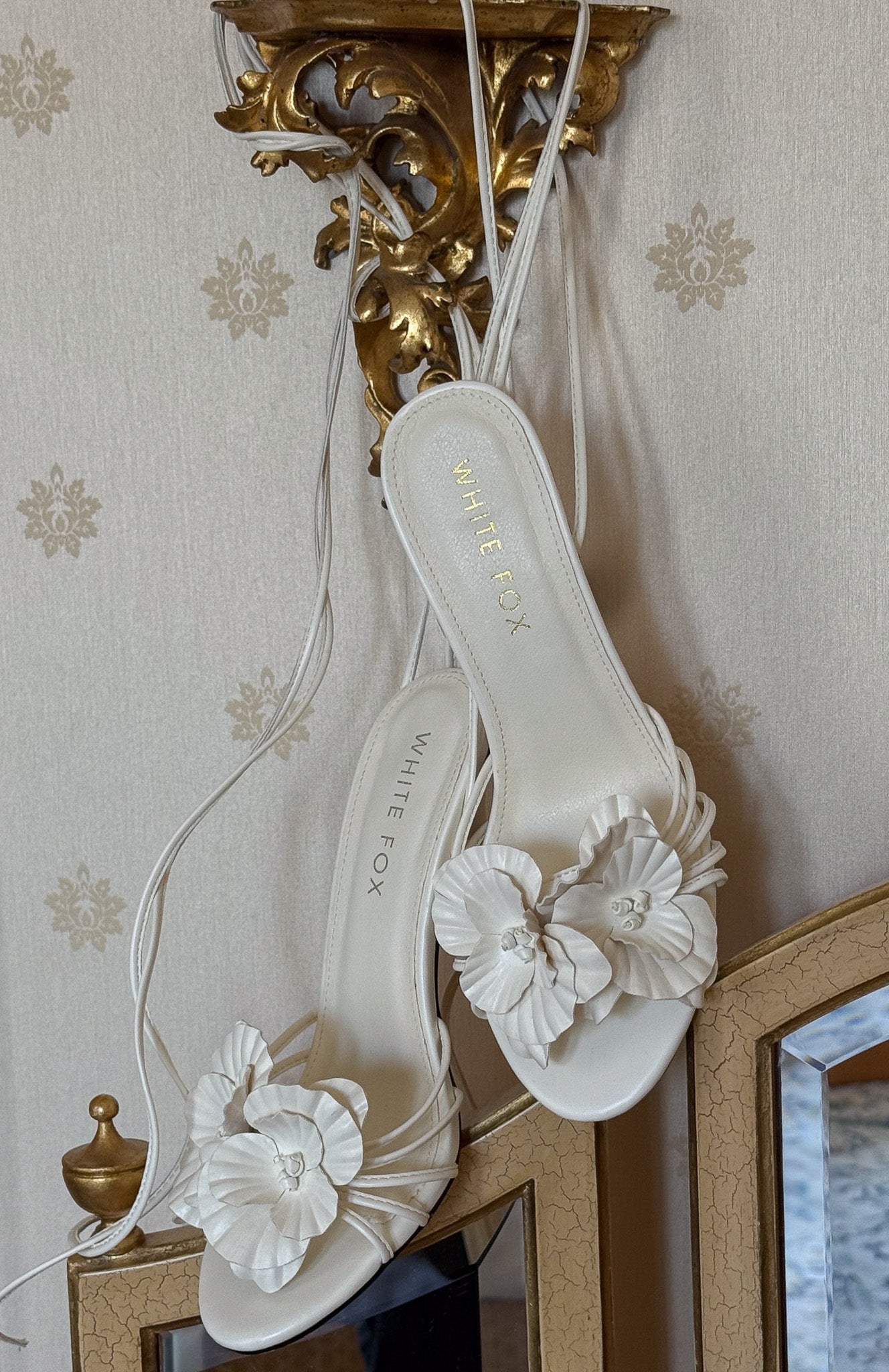 Tempest Wrap Heels Off White