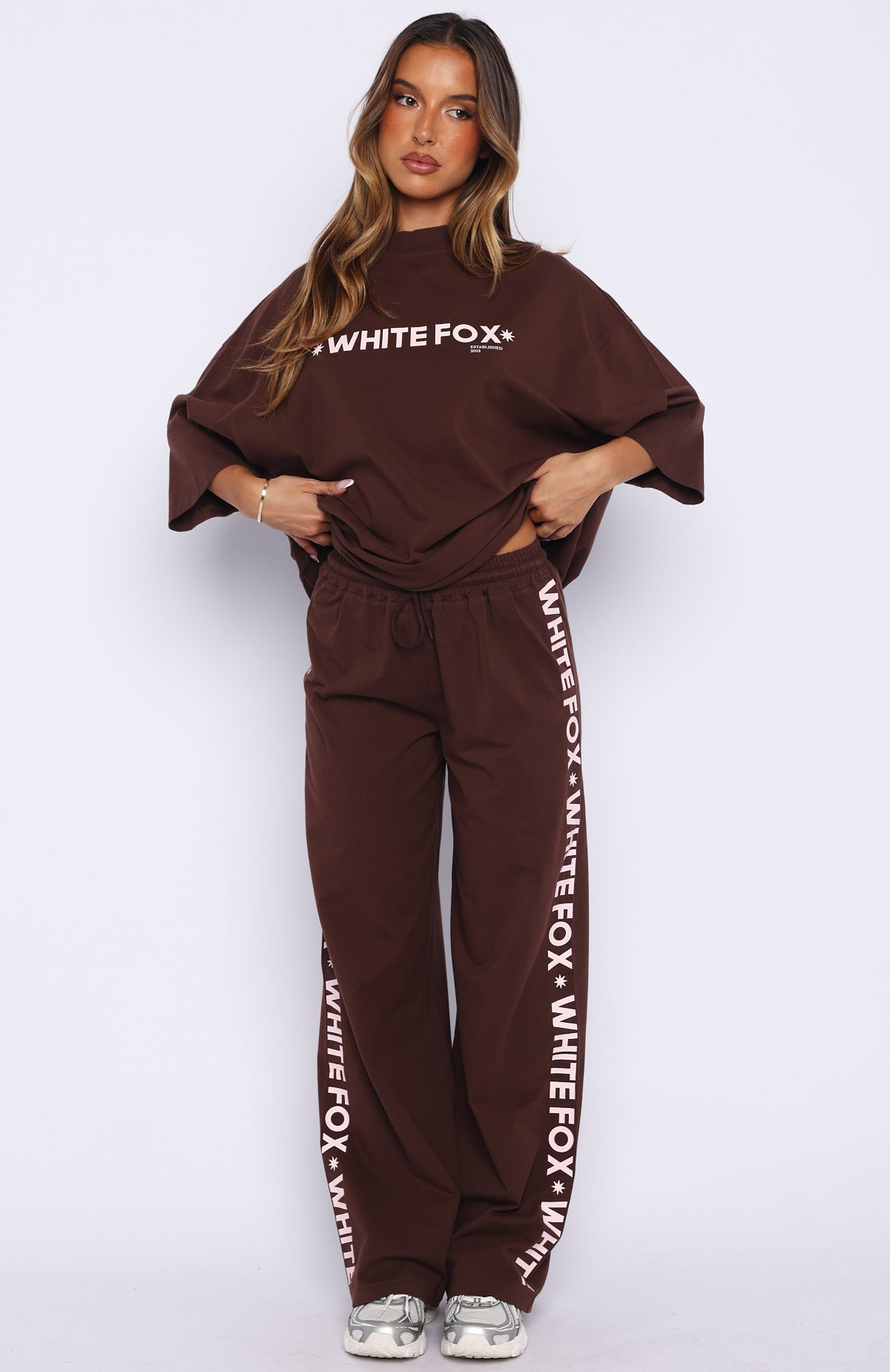 Tender Hearts Track Pants Chocolate