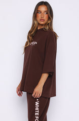 Tender Hearts Oversized Tee Chocolate