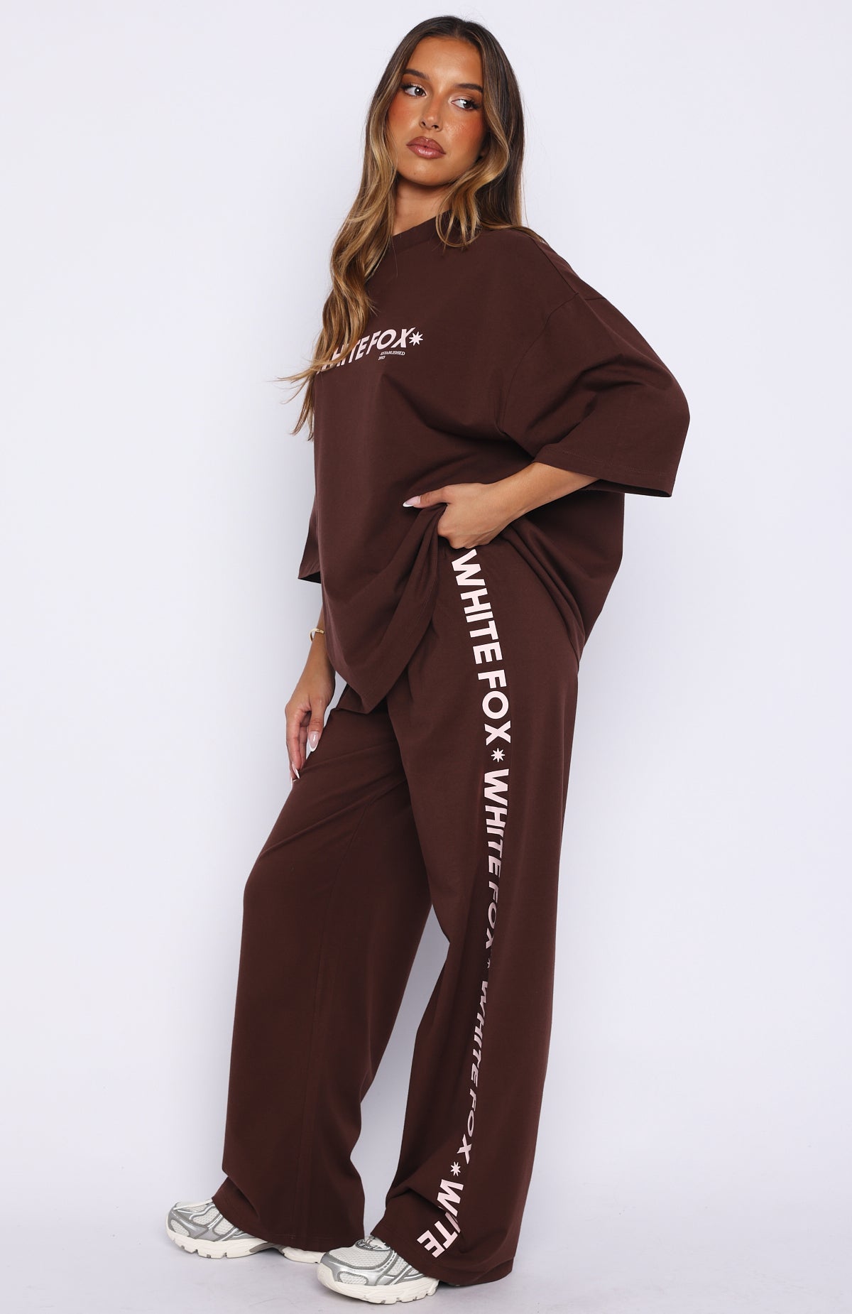 Tender Hearts Track Pants Chocolate