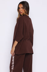 Tender Hearts Oversized Tee Chocolate