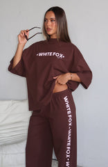 Tender Hearts Oversized Tee Chocolate