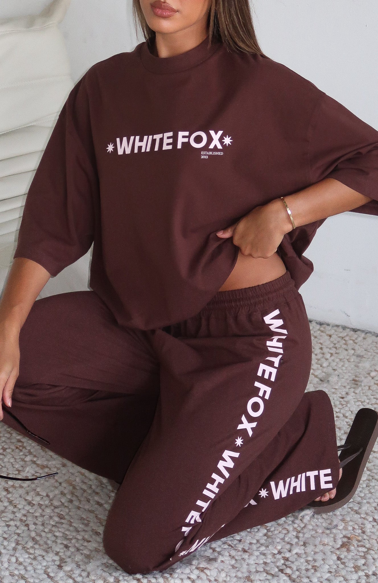 Tender Hearts Oversized Tee Chocolate