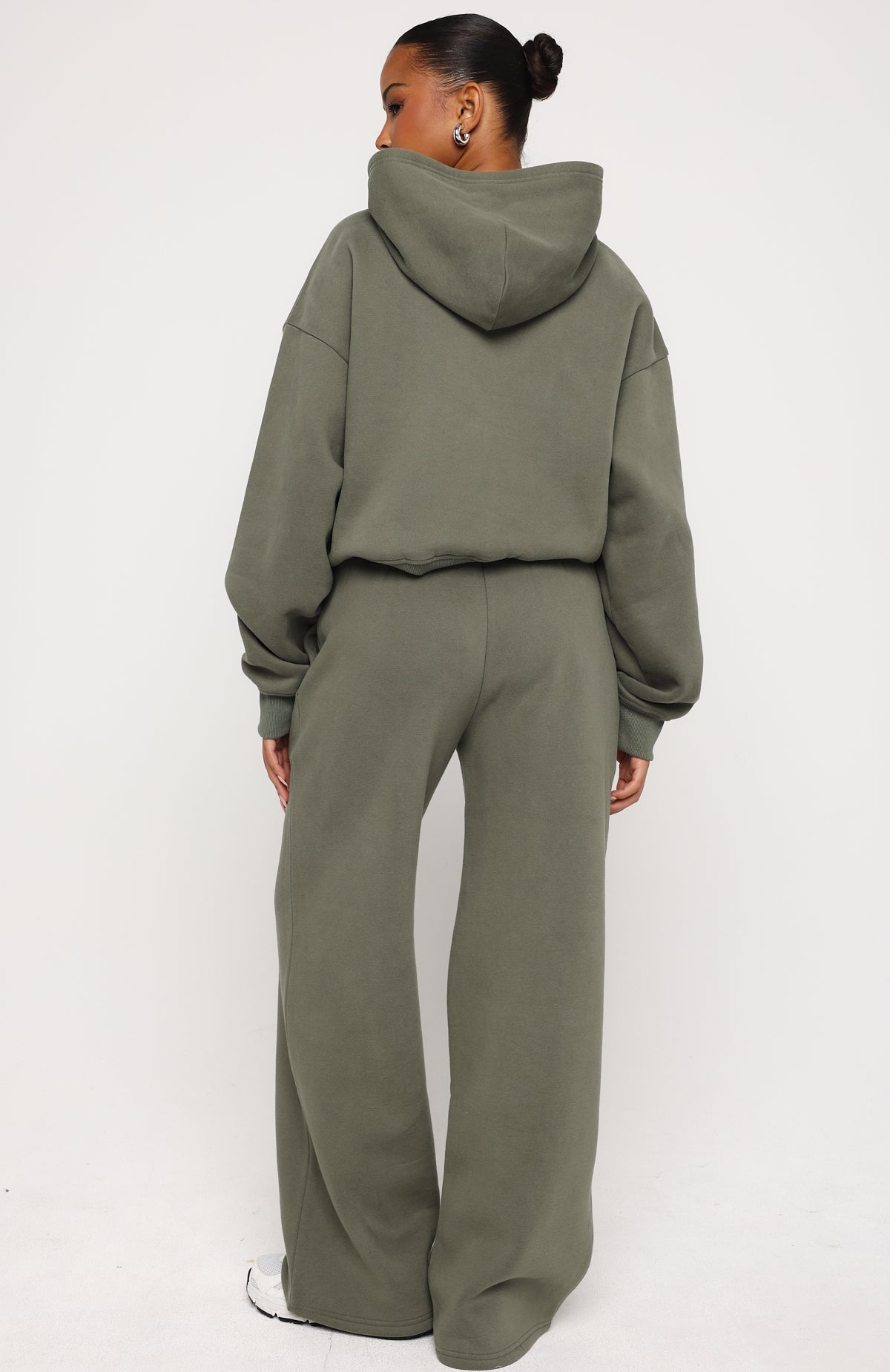 Test Drive Wide Leg Sweatpants Khaki