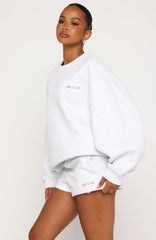 Test Drive Oversized Sweater Grey Marle