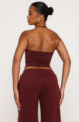 Test Drive Halter Top Dark Cherry