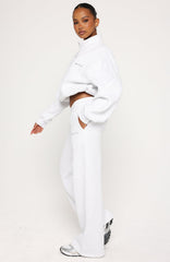 Test Drive Wide Leg Sweatpants Grey Marle