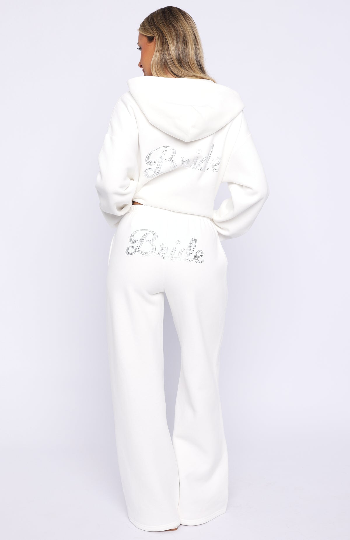 The Bride Wide Leg Sweatpants White