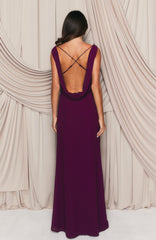 Twilight Toast Maxi Dress Plum