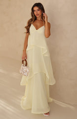 Twirl With Me Maxi Dress Lemon