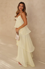 Twirl With Me Maxi Dress Lemon