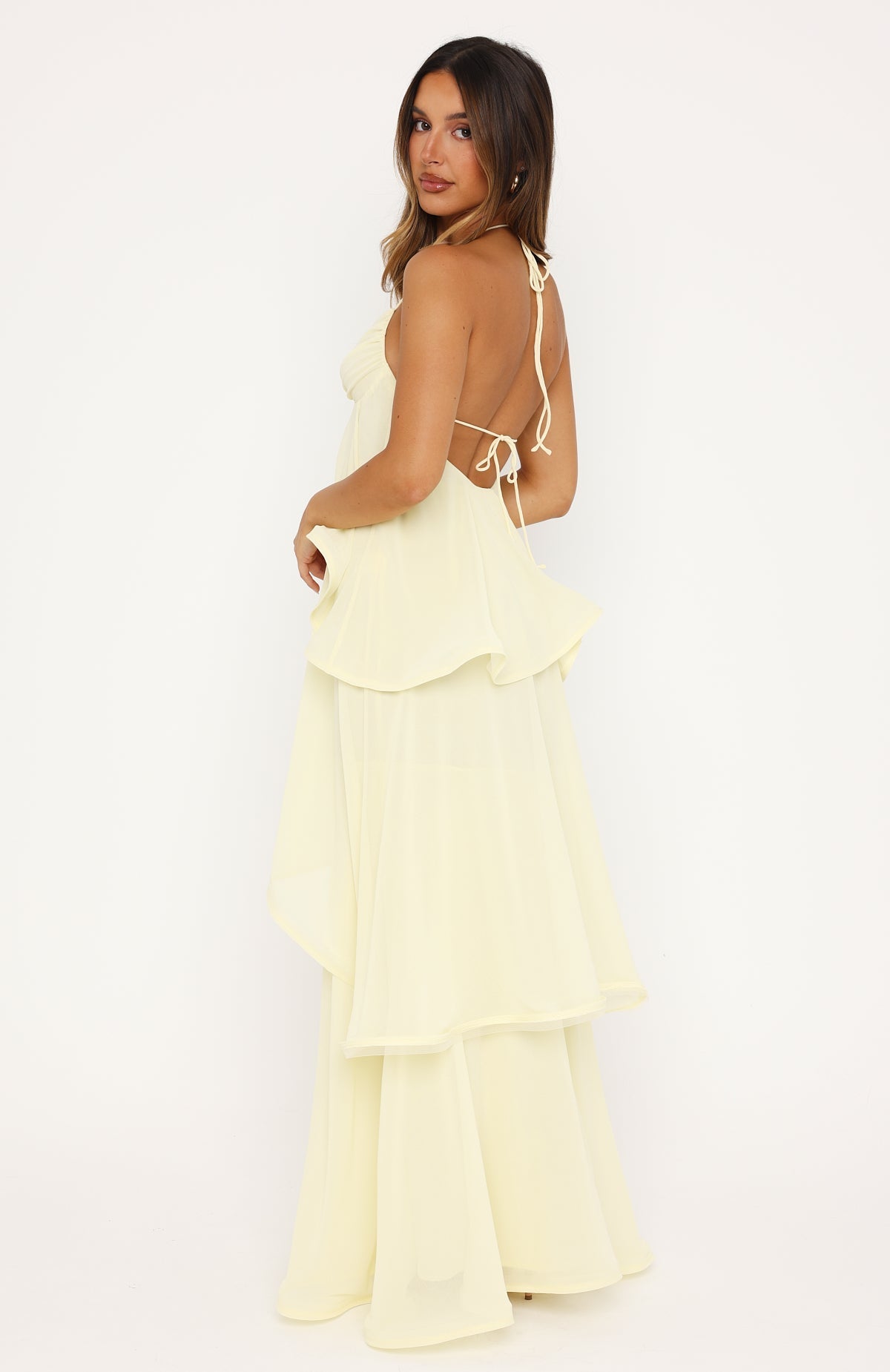 Twirl With Me Maxi Dress Lemon