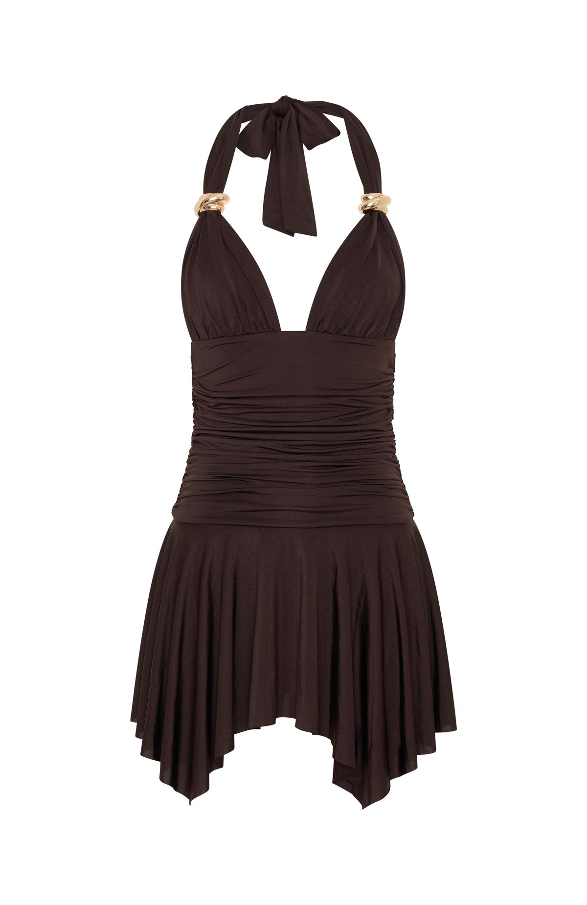 Use Somebody Mini Dress Chocolate