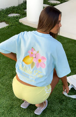 Verano Sixteen Azurra Oversized Tee Blue