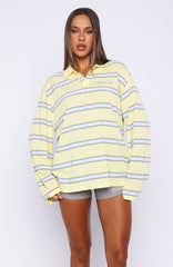 Verano Sixteen Carmen Long Sleeve Oversized Jersey Lemon