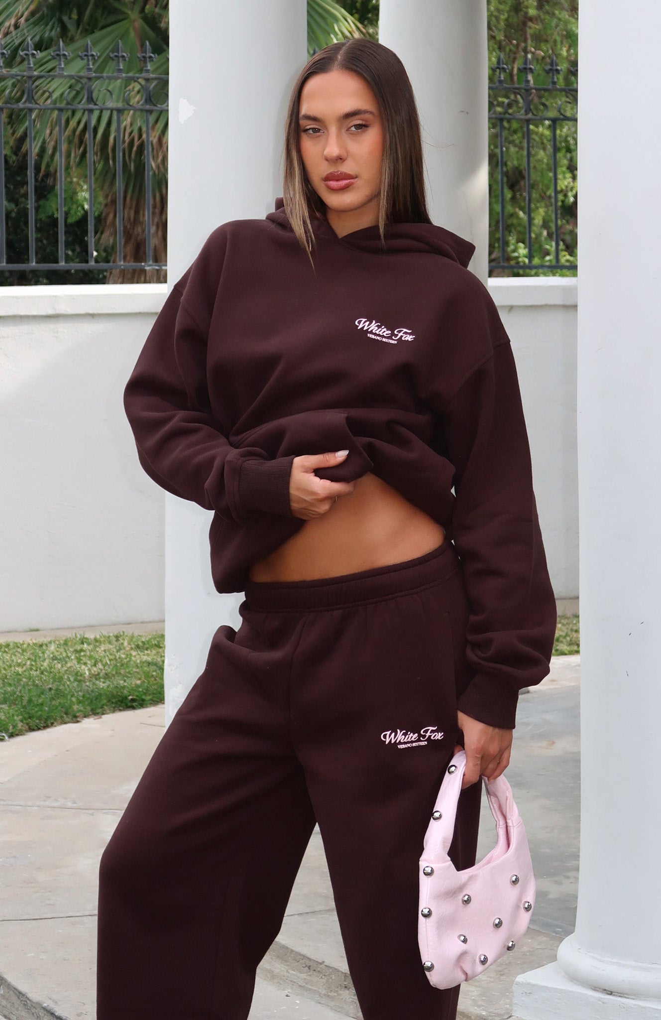 Verano Sixteen Lilia Oversized Hoodie Chocolate