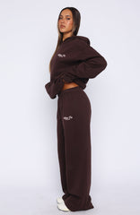Verano Sixteen Lilia Wide Leg Sweatpants Chocolate