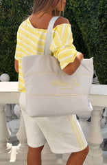 Verano Sixteen Magnolia Shoulder Bag Grey/Lemon