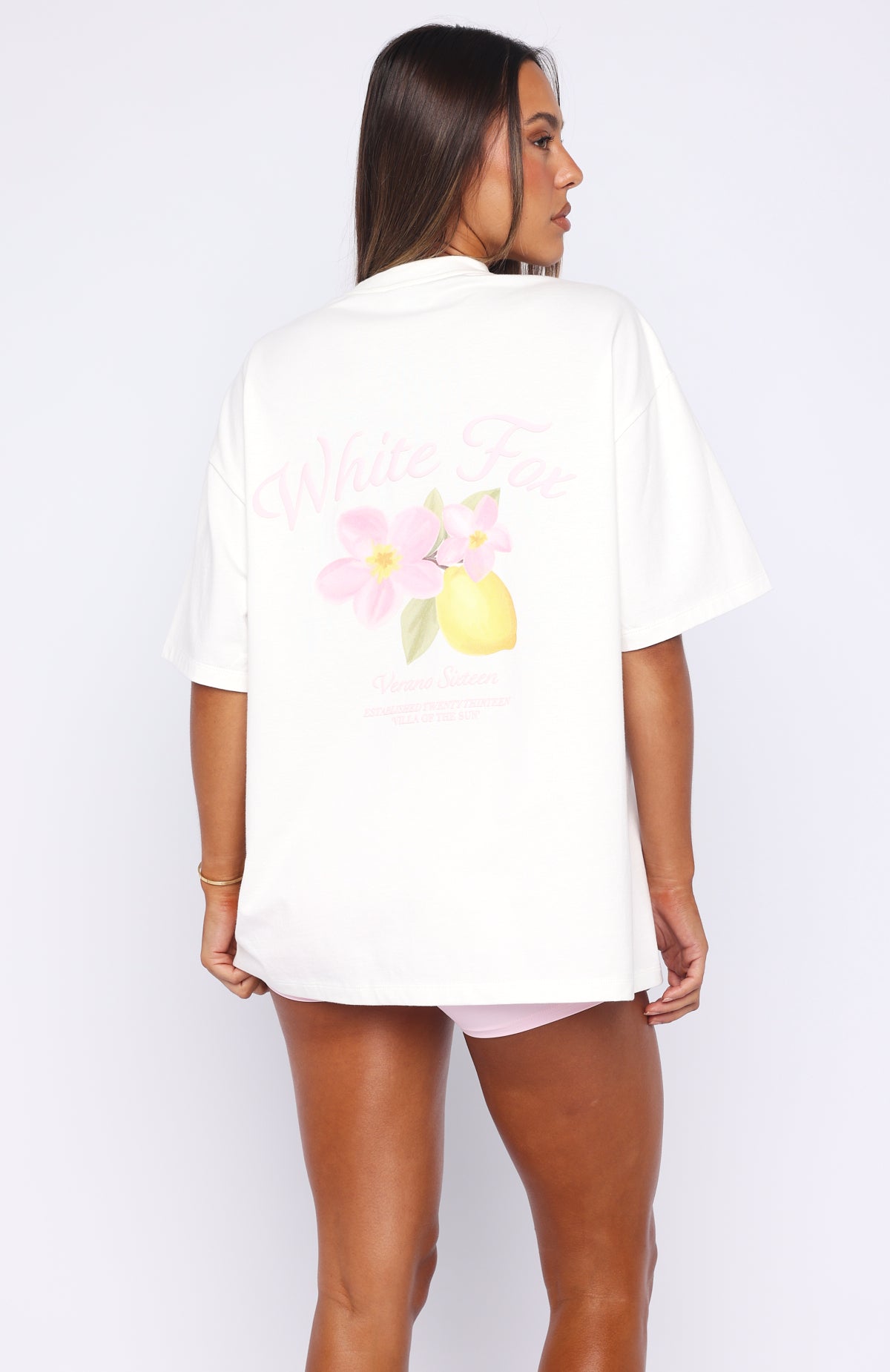 Verano Sixteen Valeria Oversized Tee White