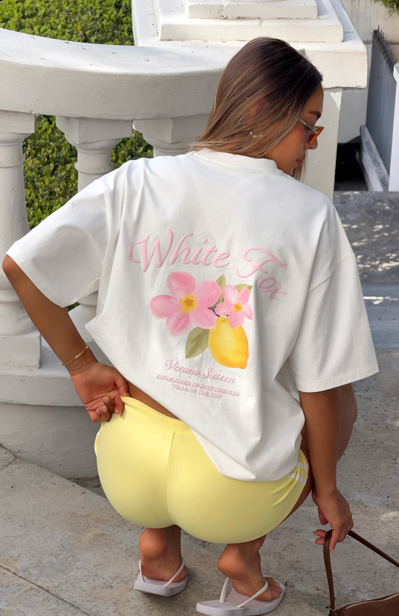 Verano Sixteen Valeria Oversized Tee White