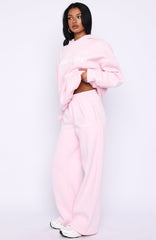 Vibe Too High Wide Leg Sweatpants Pink