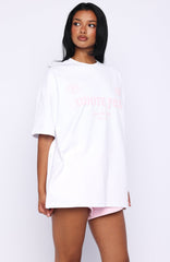 Vibe Too High Oversized Tee White