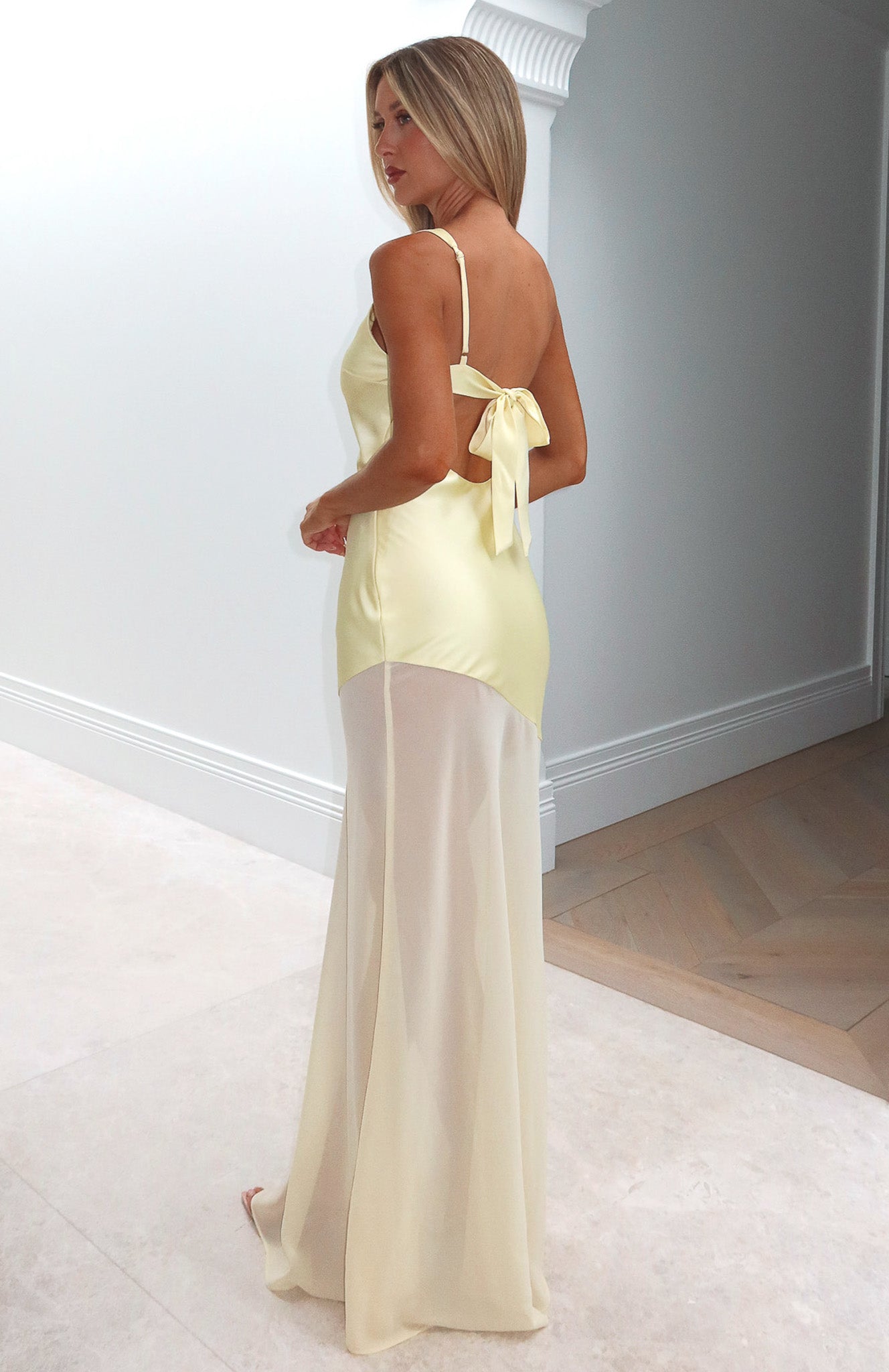 Vip Vibes Maxi Dress Lemon