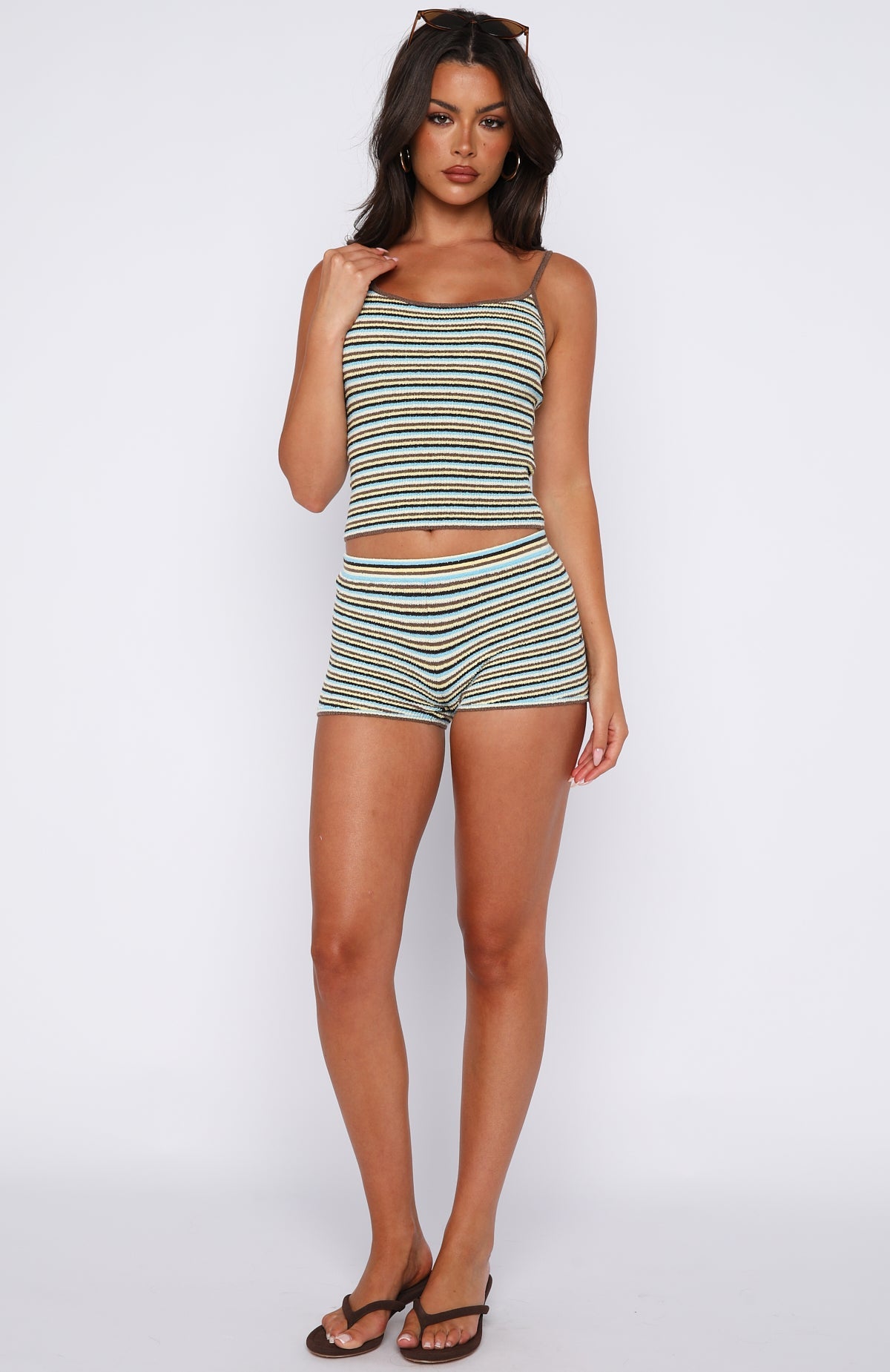 Volume Maxed Knit Top Chocnana