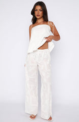 Born To Roam Pants White