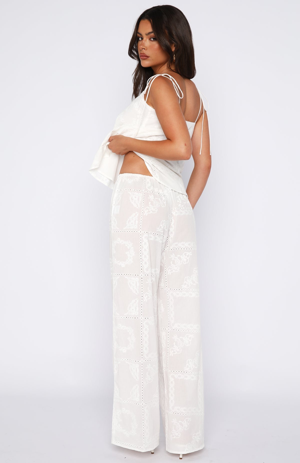 Born To Roam Pants White